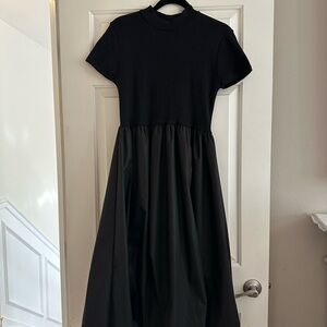 Bohme Classic Black Midi Dress
